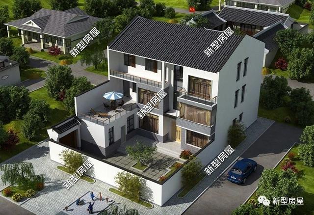 7套中式別墅設(shè)計(jì)圖，還你中國風(fēng)。