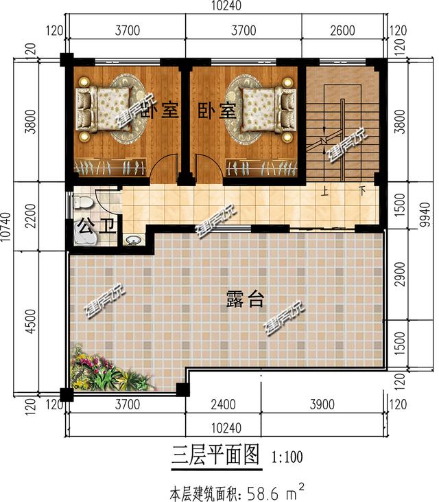 小占地別墅設(shè)計(jì)圖，宅基地雖小，101平別墅這樣建不吃虧。