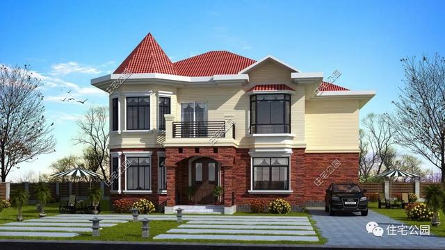 200萬的別墅設(shè)計(jì)圖，房美人夸，最贊的還是后花園。