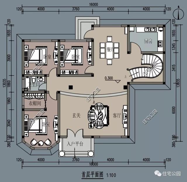200萬的別墅設(shè)計(jì)圖，房美人夸，最贊的還是后花園。