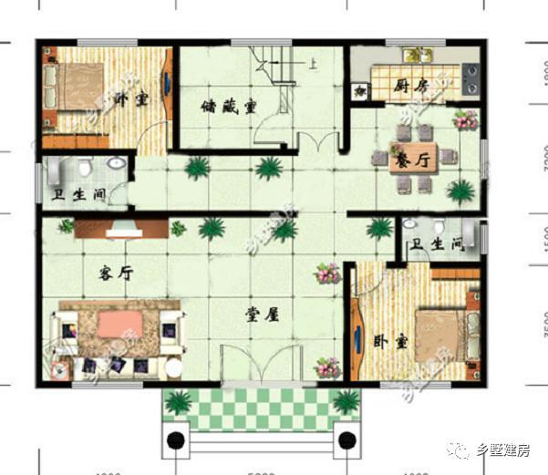 二層半設計農(nóng)村自建房，頂樓是個大倉庫，農(nóng)家‘黃金’盡情堆！