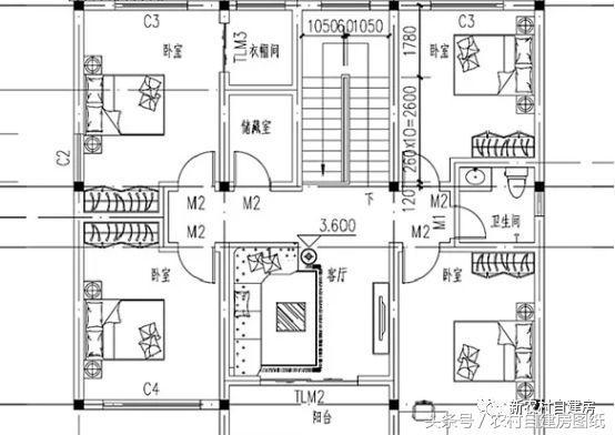 二層中式帶門樓別墅設(shè)計圖，人人都夸太耀眼。