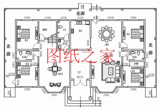 分享3套二層別墅設(shè)計圖，240平超大戶型，寬敞大氣。