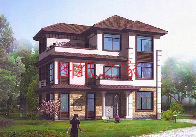 100平米的三層別墅設(shè)計(jì)圖，小戶型適應(yīng)性強(qiáng)，不受宅基地影響！