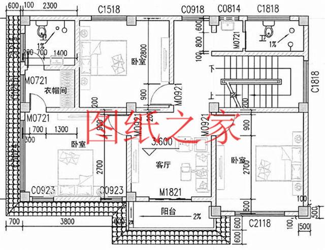 100平米的三層別墅設(shè)計(jì)圖，小戶型適應(yīng)性強(qiáng)，不受宅基地影響！