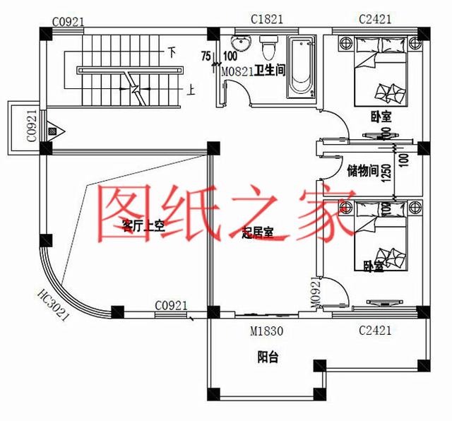 100平米的三層別墅設(shè)計(jì)圖，小戶型適應(yīng)性強(qiáng)，不受宅基地影響！
