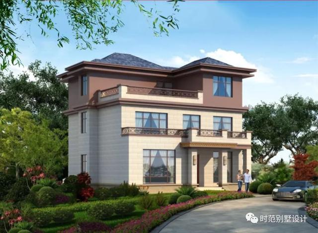 新中式農(nóng)村別墅設(shè)計(jì)圖，美觀穩(wěn)重，7室2廳適合自建。