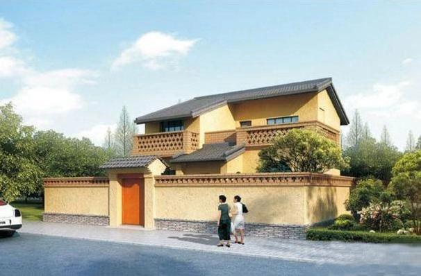 最新款式的別墅設計圖，占地100平米，四室兩廳帶車庫，實用又大氣。