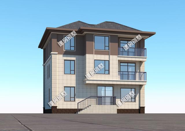 新型別墅設計圖，建造給父母共享天倫之樂。