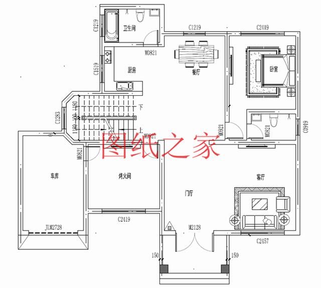 大戶型三層別墅設(shè)計(jì)圖，精美實(shí)用，絕對(duì)能讓你滿意！