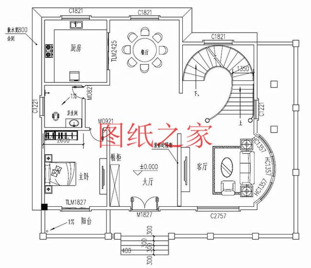 大戶型三層別墅設(shè)計(jì)圖，精美實(shí)用，絕對(duì)能讓你滿意！