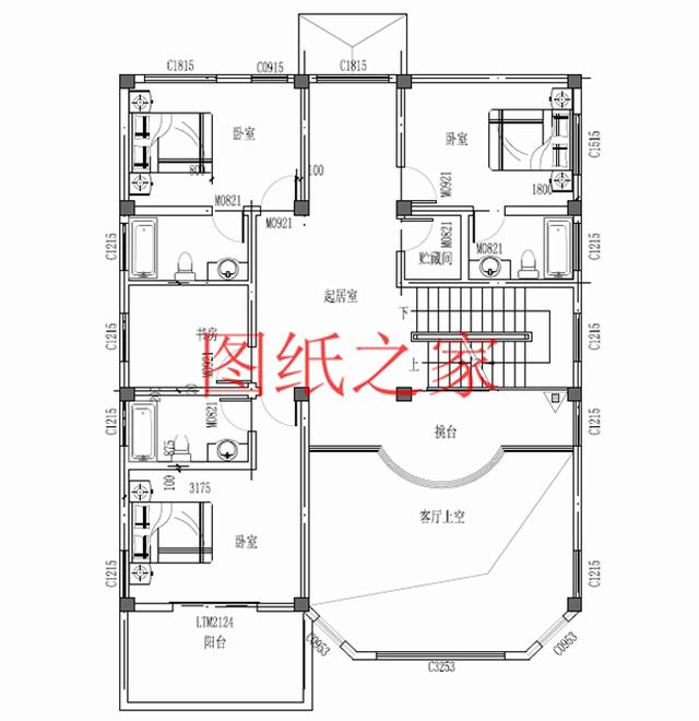 大戶型三層別墅設(shè)計(jì)圖，精美實(shí)用，絕對(duì)能讓你滿意！