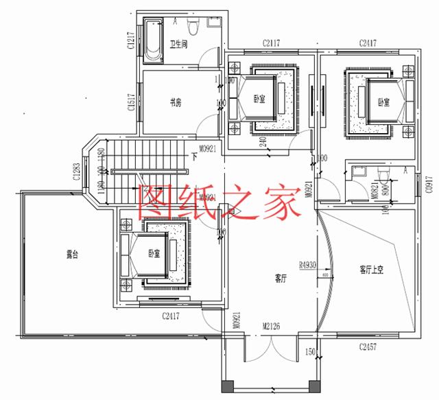 大戶型三層別墅設(shè)計(jì)圖，精美實(shí)用，絕對(duì)能讓你滿意！