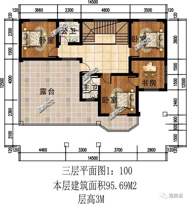 三層歐式別墅設(shè)計(jì)圖，給您獨(dú)一無(wú)二的視覺(jué)體驗(yàn)。