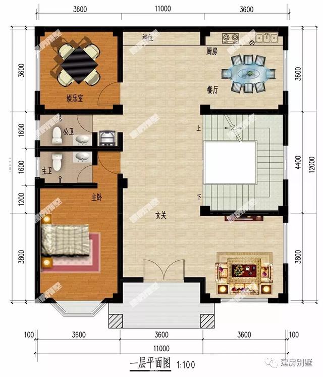 平屋頂別墅設計圖，不僅造型美還很省錢，一棟省下好幾萬。