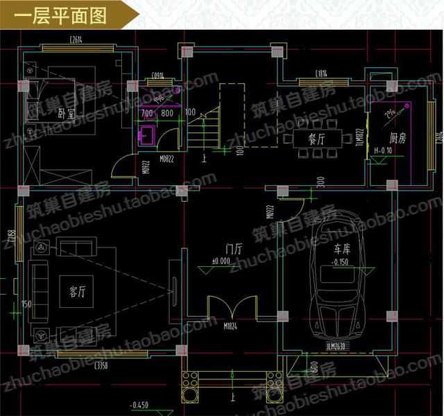 3款三層自建房，前后兩面帶陽臺(tái)，造價(jià)40萬以內(nèi)。