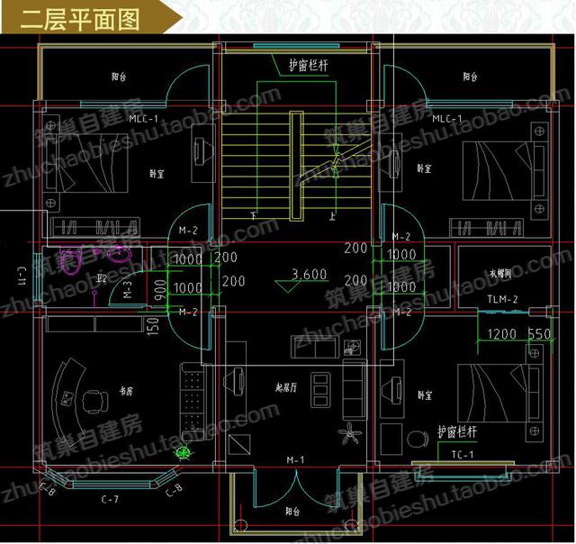 3款三層自建房，前后兩面帶陽臺(tái)，造價(jià)40萬以內(nèi)。