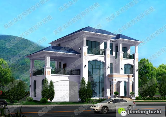 3款帶旋轉(zhuǎn)樓梯復(fù)式別墅設(shè)計圖，豪華與實用共存，您值得建造。