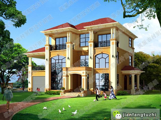 3款帶旋轉(zhuǎn)樓梯復(fù)式別墅設(shè)計圖，豪華與實用共存，您值得建造。