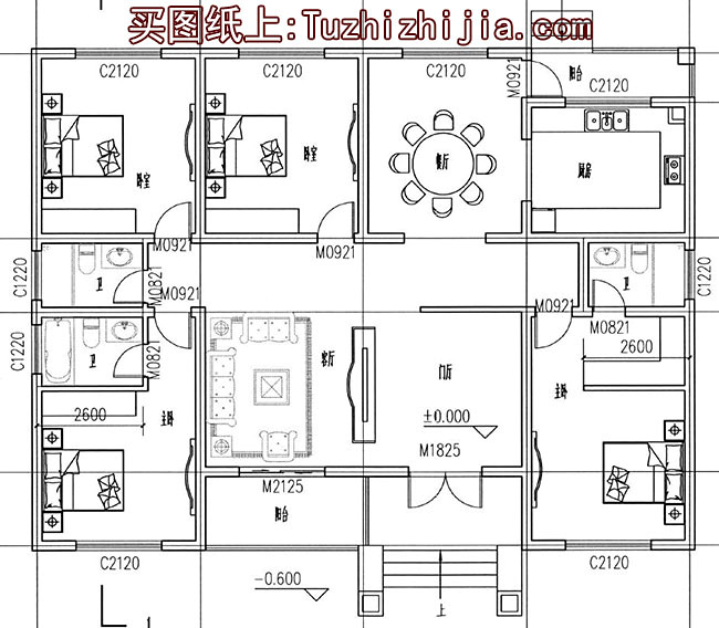 實用的農(nóng)村6萬元一層小別墅圖，喜歡就建一套吧！