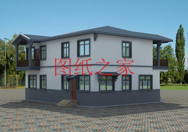 大戶型二層別墅設(shè)計(jì)圖，造價(jià)只要20萬(wàn)，很受大眾喜歡！