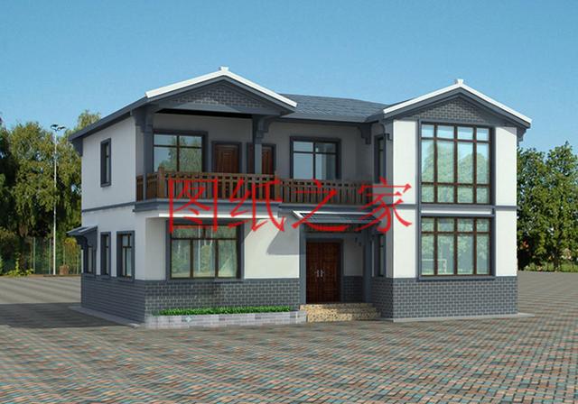 大戶型二層別墅設(shè)計(jì)圖，造價(jià)只要20萬(wàn)，很受大眾喜歡！