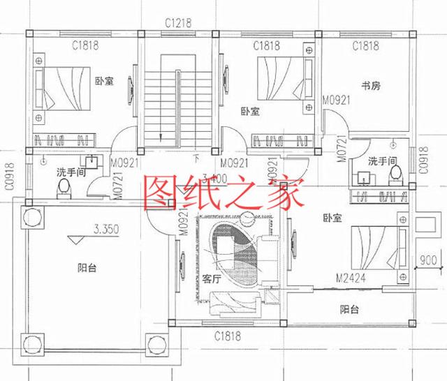 大戶型二層別墅設(shè)計(jì)圖，造價(jià)只要20萬(wàn)，很受大眾喜歡！