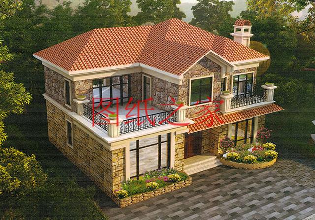 大戶型二層別墅設(shè)計(jì)圖，造價(jià)只要20萬(wàn)，很受大眾喜歡！