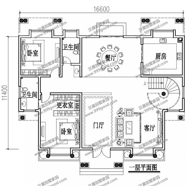 分享一棟雙拼別墅設(shè)計(jì)圖，村里的地標(biāo)建筑。