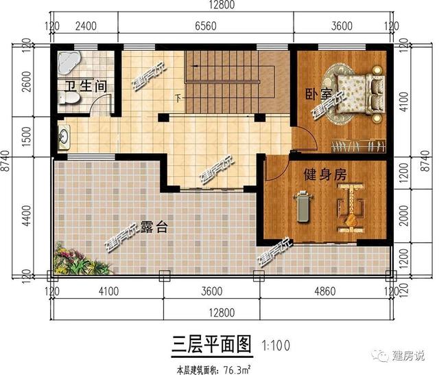 漂亮三層別墅設(shè)計(jì)圖，外觀精美讓人不愛(ài)都難。