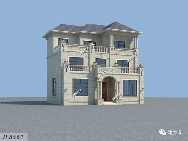 漂亮三層別墅設(shè)計(jì)圖，外觀精美讓人不愛(ài)都難。