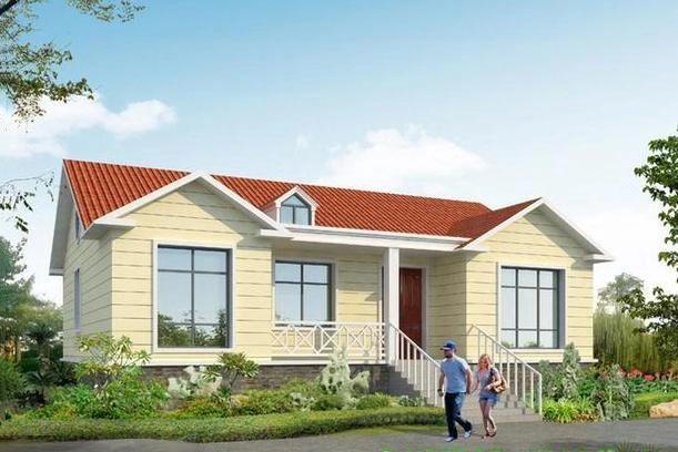 三款美觀大氣的一層別墅設(shè)計(jì)圖，占地小，造價(jià)低功能全。