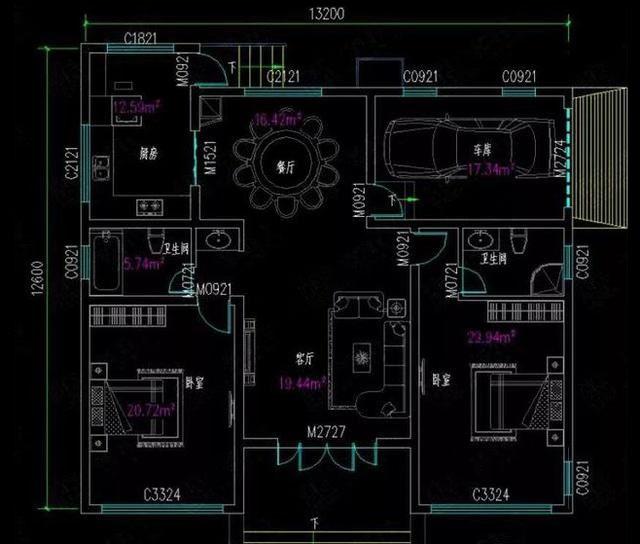 三款美觀大氣的一層別墅設(shè)計(jì)圖，占地小，造價(jià)低功能全。