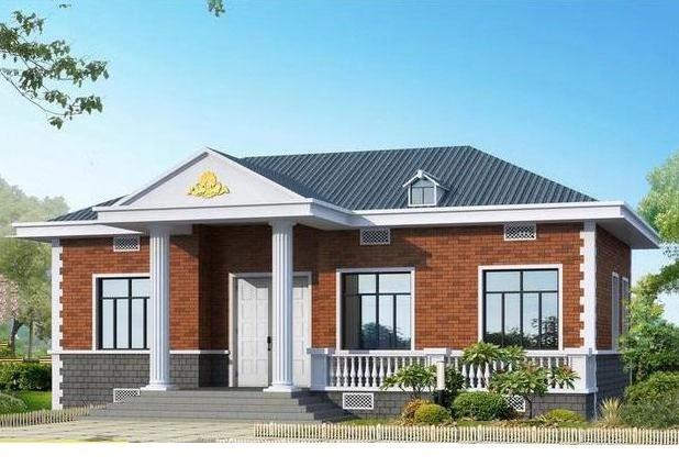 三款美觀大氣的一層別墅設(shè)計(jì)圖，占地小，造價(jià)低功能全。