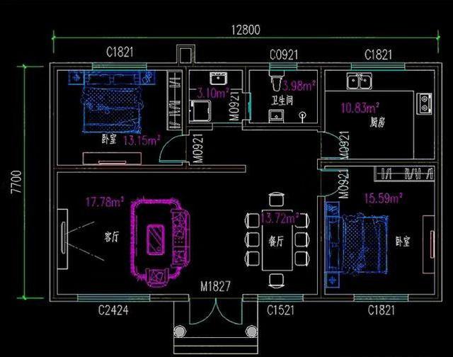 三款美觀大氣的一層別墅設(shè)計(jì)圖，占地小，造價(jià)低功能全。