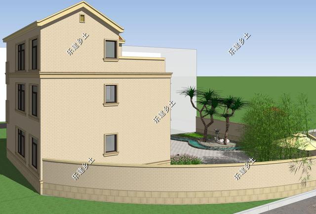 江西九江歐式別墅設(shè)計圖，不規(guī)則地形，也能建造的這么完美！