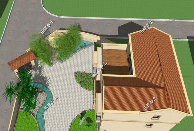 江西九江歐式別墅設(shè)計圖，不規(guī)則地形，也能建造的這么完美！