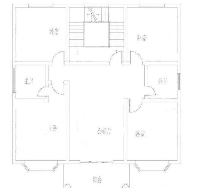 開(kāi)間12米的三層別墅設(shè)計(jì)圖，帶堂屋、露臺(tái)和多臥室，歡迎建造。