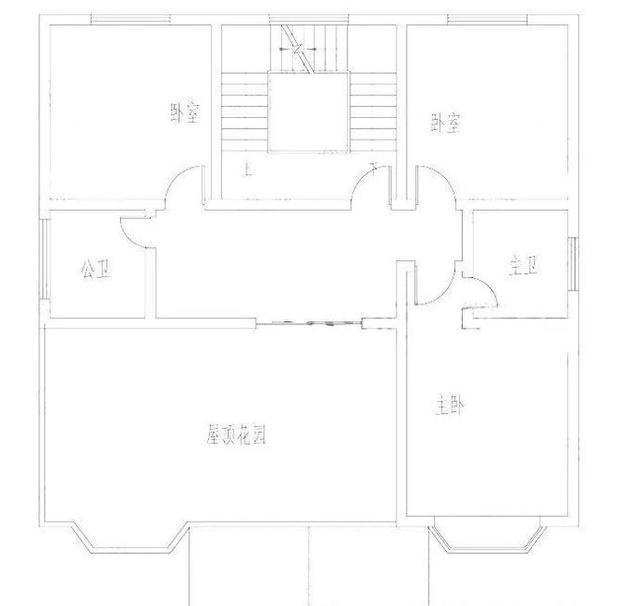 開(kāi)間12米的三層別墅設(shè)計(jì)圖，帶堂屋、露臺(tái)和多臥室，歡迎建造。
