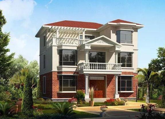 開(kāi)間12米的三層別墅設(shè)計(jì)圖，帶堂屋、露臺(tái)和多臥室，歡迎建造。