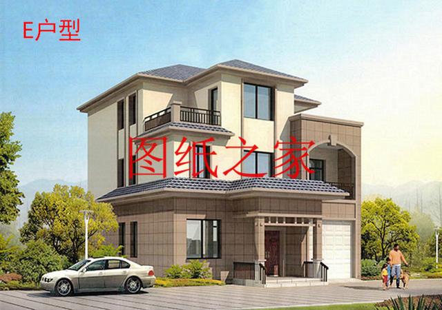 大眾喜愛的三層別墅設(shè)計(jì)圖，120平米，喜歡就帶回家建造吧！