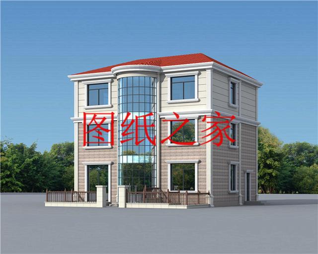 大眾喜愛的三層別墅設(shè)計(jì)圖，120平米，喜歡就帶回家建造吧！