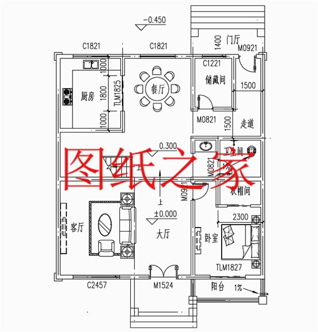 大眾喜愛的三層別墅設(shè)計(jì)圖，120平米，喜歡就帶回家建造吧！