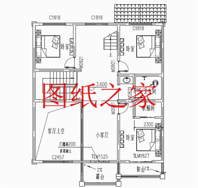 大眾喜愛的三層別墅設(shè)計(jì)圖，120平米，喜歡就帶回家建造吧！