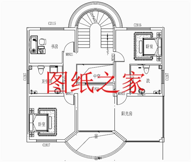 大眾喜愛的三層別墅設(shè)計(jì)圖，120平米，喜歡就帶回家建造吧！