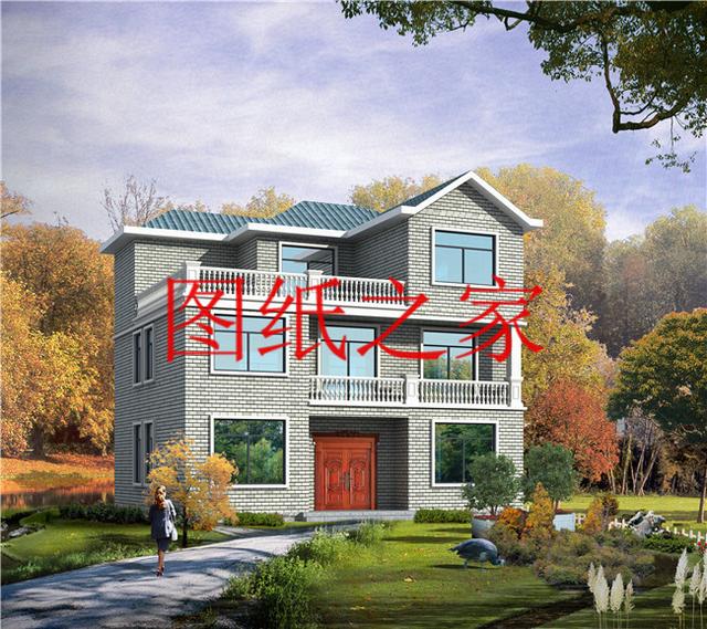 大眾喜愛的三層別墅設(shè)計(jì)圖，120平米，喜歡就帶回家建造吧！