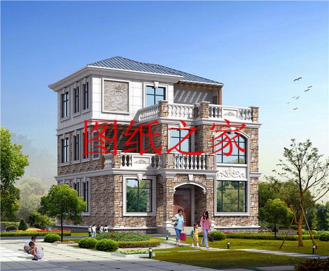 大眾喜愛的三層別墅設(shè)計(jì)圖，120平米，喜歡就帶回家建造吧！