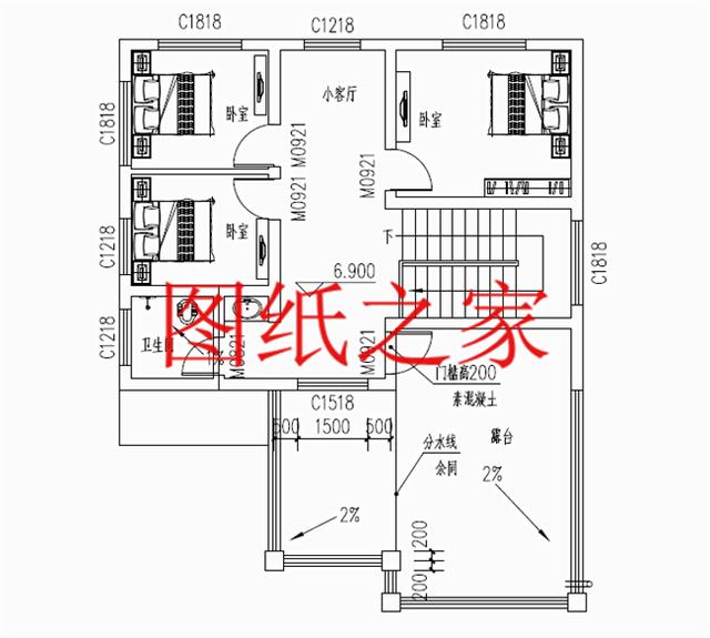 大眾喜愛的三層別墅設(shè)計(jì)圖，120平米，喜歡就帶回家建造吧！