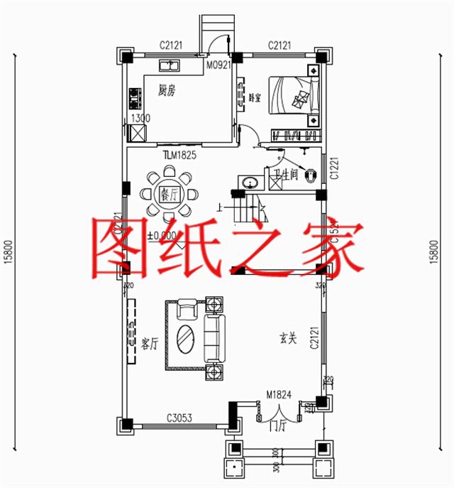 大眾喜愛的三層別墅設(shè)計(jì)圖，120平米，喜歡就帶回家建造吧！