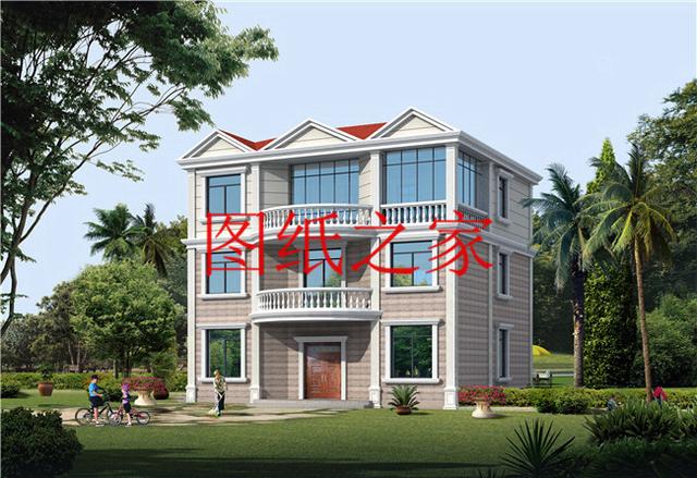 大眾喜愛的三層別墅設(shè)計(jì)圖，120平米，喜歡就帶回家建造吧！